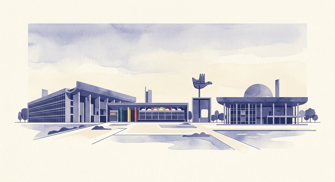 Chandigarh cityscape illustration