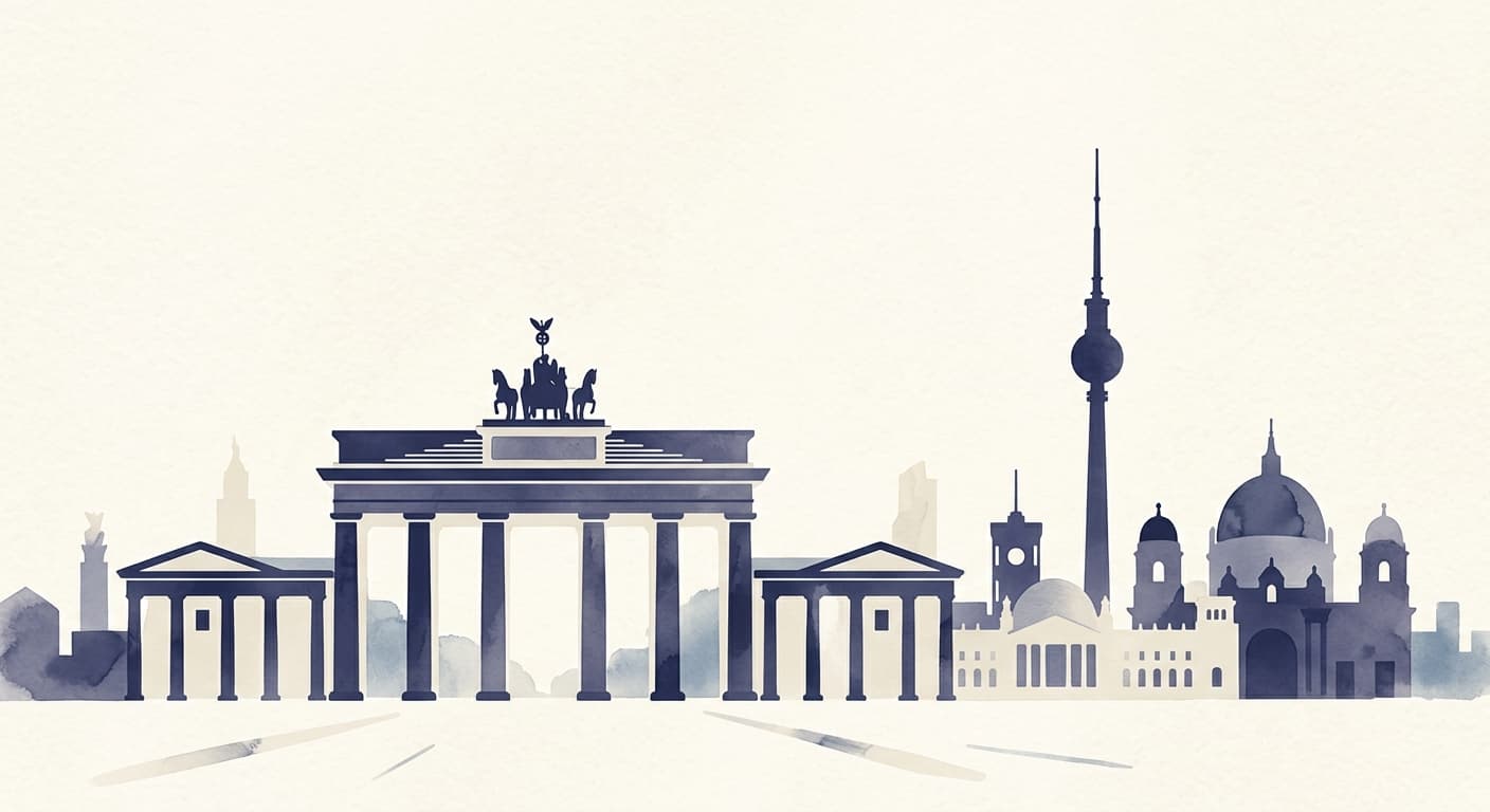 Berlin cityscape illustration